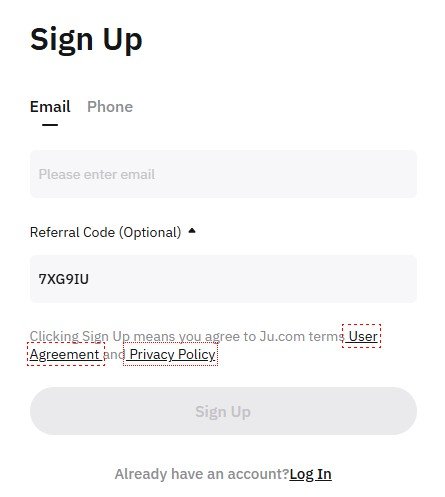 Ju.com referral code
